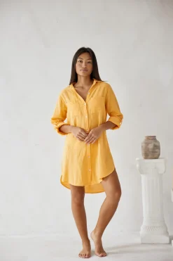 Blanco By Nature Cabana Shirt Dress>Women Cover Ups|Dresses