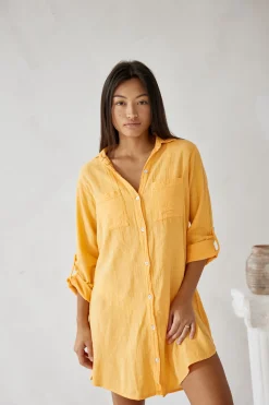 Blanco By Nature Cabana Shirt Dress>Women Cover Ups|Dresses