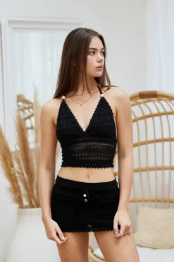 Blanco By Nature Cosmo Crop Top><noscript><img width=