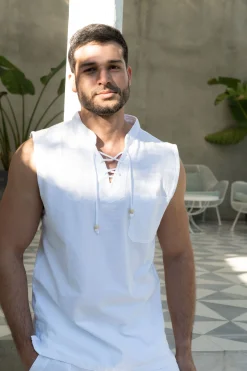 Blanco By Nature Daytona Sleeveless Shirt> Shop Men