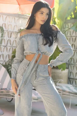 Blanco By Nature Kara Crop Top><noscript><img width=