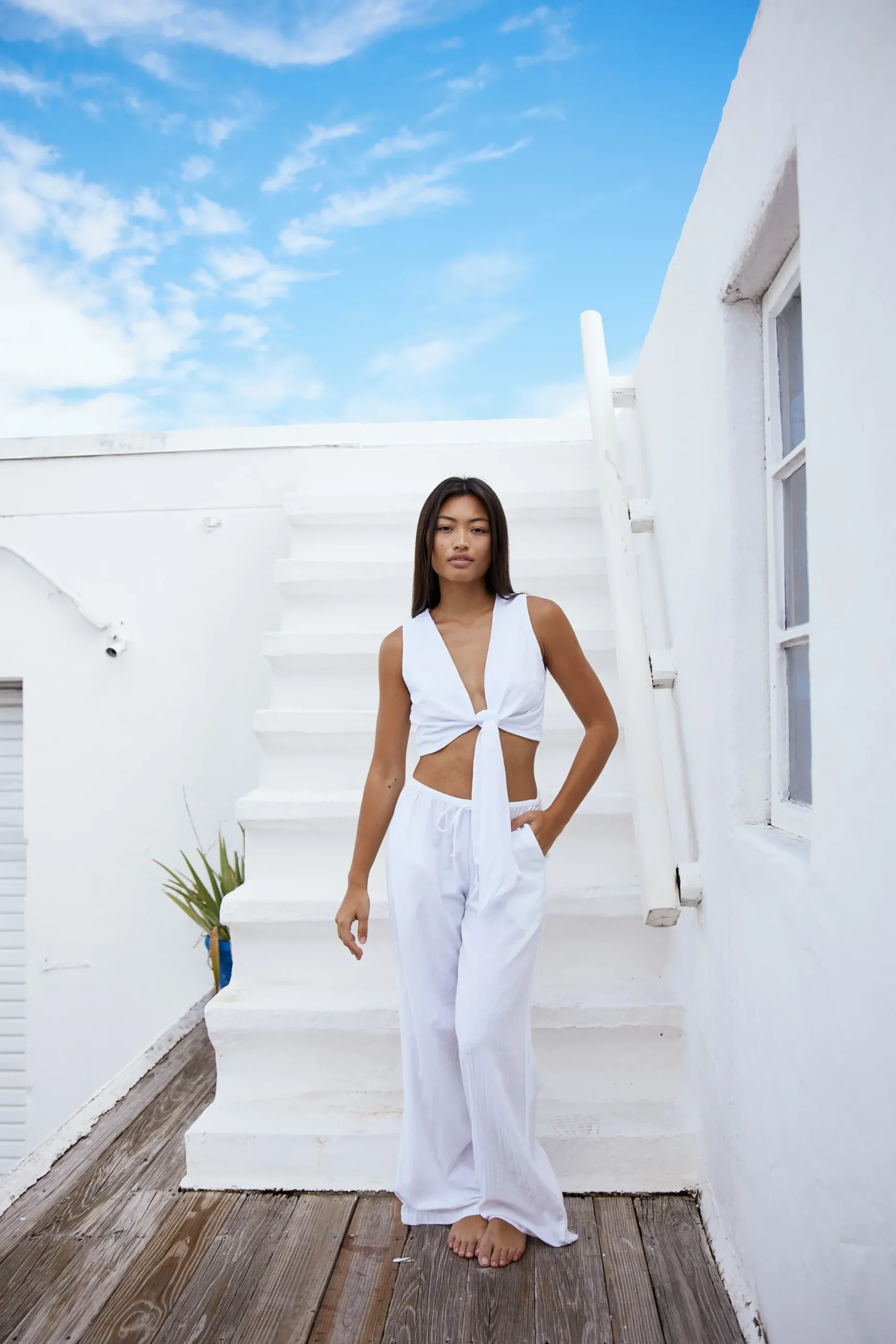 Blanco By Nature Lotus Top>Women Tops|Vacation Shop