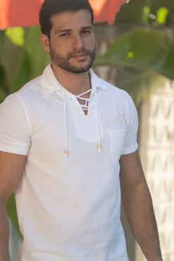 Blanco By Nature Rhode Collared Lace Shirt><noscript><img width=