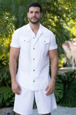 Blanco By Nature Safari Button Down Shirt><noscript><img width=
