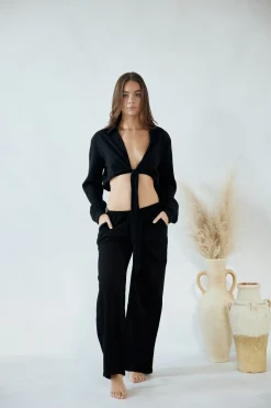 Blanco By Nature Zaya Top Black>Women Cover Ups|Tops