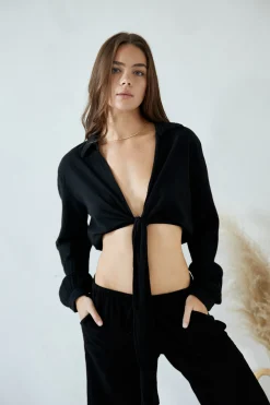 Blanco By Nature Zaya Top Black>Women Cover Ups|Tops